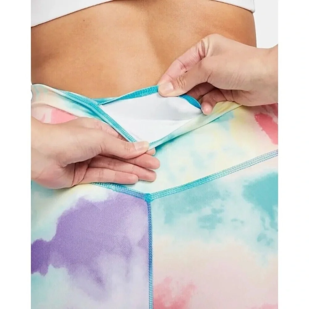 NWT~ Women’s Nike One Mid-Rise 7/8 Tie-Dye Leggings ~Style#DV0051-658